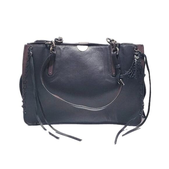 New COACH 37391 Dreamer Tote 36 Colorblock Black Whipstitch Rivets Extra Large - Picture 5 of 11